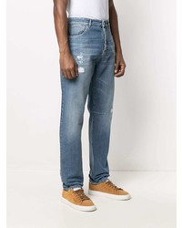 blaue Jeans mit Destroyed-Effekten von Brunello Cucinelli