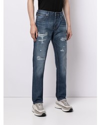 blaue Jeans mit Destroyed-Effekten von Emporio Armani