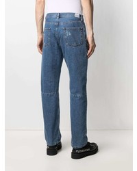 blaue Jeans mit Destroyed-Effekten von Trussardi