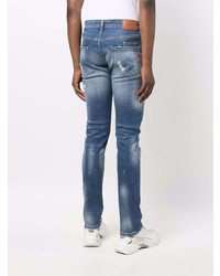 blaue Jeans mit Destroyed-Effekten von Philipp Plein