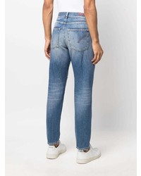 blaue Jeans mit Destroyed-Effekten von Dondup