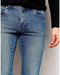 blaue Jeans mit Destroyed-Effekten von Dr. Denim