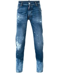 blaue Jeans mit Destroyed-Effekten von DSQUARED2
