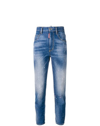 blaue Jeans mit Destroyed-Effekten von Dsquared2