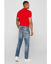 blaue Jeans mit Destroyed-Effekten von edc by Esprit