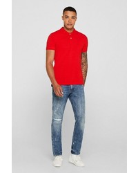 blaue Jeans mit Destroyed-Effekten von edc by Esprit