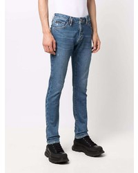 blaue Jeans mit Destroyed-Effekten von Philipp Plein