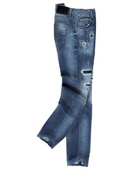 blaue Jeans mit Destroyed-Effekten von EMILIO ADANI