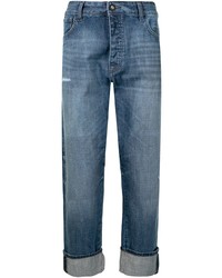 blaue Jeans mit Destroyed-Effekten von Emporio Armani