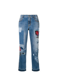 blaue Jeans mit Destroyed-Effekten von Ermanno Scervino