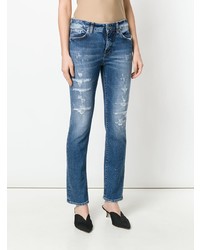 blaue Jeans mit Destroyed-Effekten von Department 5