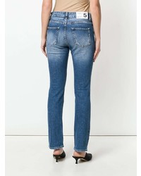 blaue Jeans mit Destroyed-Effekten von Department 5