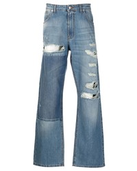 blaue Jeans mit Destroyed-Effekten von Faith Connexion