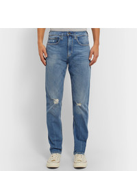 blaue Jeans mit Destroyed-Effekten von rag & bone