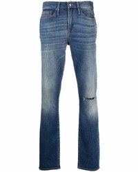 blaue Jeans mit Destroyed-Effekten von Frame