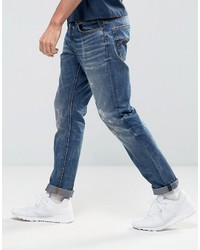 blaue Jeans mit Destroyed-Effekten von G Star