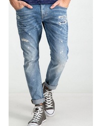 blaue Jeans mit Destroyed-Effekten von GARCIA