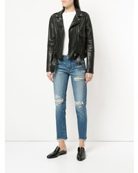 blaue Jeans mit Destroyed-Effekten von Moussy Vintage