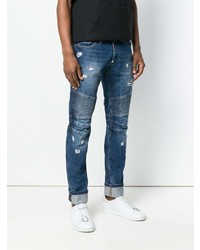 blaue Jeans mit Destroyed-Effekten von Philipp Plein