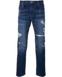 blaue Jeans mit Destroyed-Effekten von GUILD PRIME