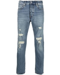 blaue Jeans mit Destroyed-Effekten von Haikure