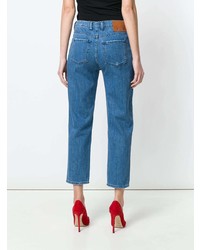 blaue Jeans mit Destroyed-Effekten von Love Moschino