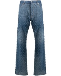 blaue Jeans mit Destroyed-Effekten von Heron Preston