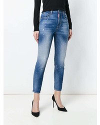 blaue Jeans mit Destroyed-Effekten von Dsquared2