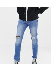 blaue Jeans mit Destroyed-Effekten von Jacamo