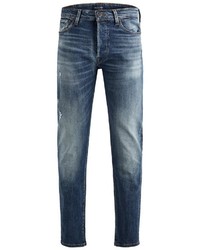 blaue Jeans mit Destroyed-Effekten von Jack & Jones