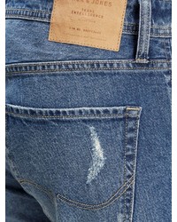 blaue Jeans mit Destroyed-Effekten von Jack & Jones