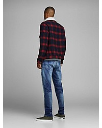 blaue Jeans mit Destroyed-Effekten von Jack & Jones