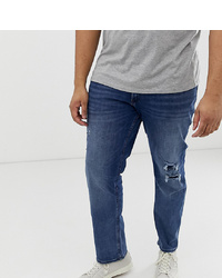 blaue Jeans mit Destroyed-Effekten von Jack & Jones