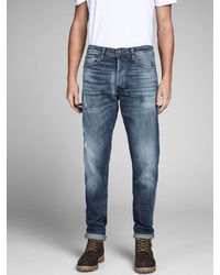 blaue Jeans mit Destroyed-Effekten von Jack & Jones