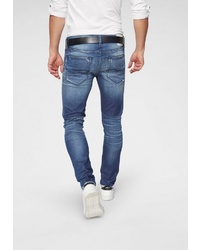 blaue Jeans mit Destroyed-Effekten von Jack & Jones