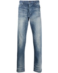 blaue Jeans mit Destroyed-Effekten von John Elliott