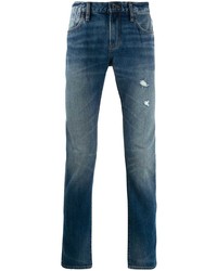 blaue Jeans mit Destroyed-Effekten von John Varvatos