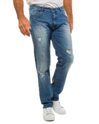 blaue Jeans mit Destroyed-Effekten von JP1880