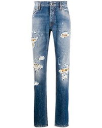 blaue Jeans mit Destroyed-Effekten von Just Cavalli