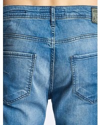 blaue Jeans mit Destroyed-Effekten von Just Rhyse