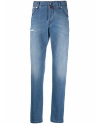 blaue Jeans mit Destroyed-Effekten von Kiton