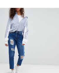 blaue Jeans mit Destroyed-Effekten von Kubban Petite