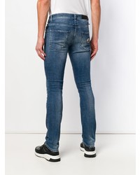 blaue Jeans mit Destroyed-Effekten von Philipp Plein