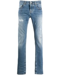 blaue Jeans mit Destroyed-Effekten von Les Hommes Urban