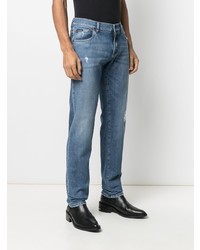 blaue Jeans mit Destroyed-Effekten von Dolce & Gabbana