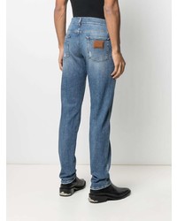 blaue Jeans mit Destroyed-Effekten von Dolce & Gabbana