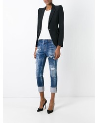 blaue Jeans mit Destroyed-Effekten von Dsquared2