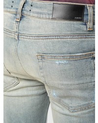 blaue Jeans mit Destroyed-Effekten von Amiri