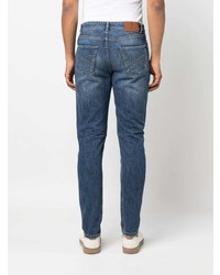 blaue Jeans mit Destroyed-Effekten von Brunello Cucinelli