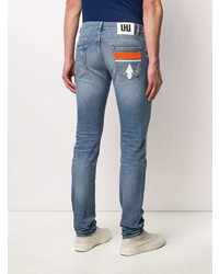 blaue Jeans mit Destroyed-Effekten von Les Hommes Urban